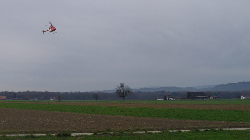 T-Rex 600 Testflug mit Rumpf