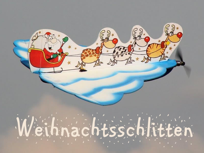 Bauplan Weihnachsschlitten