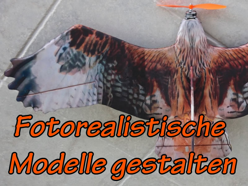 Fotorealistische Gestaltung mit Seidenpapier